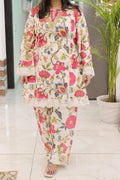 Hibiscus Zest Floral Khadi Cotton Co-ord Set