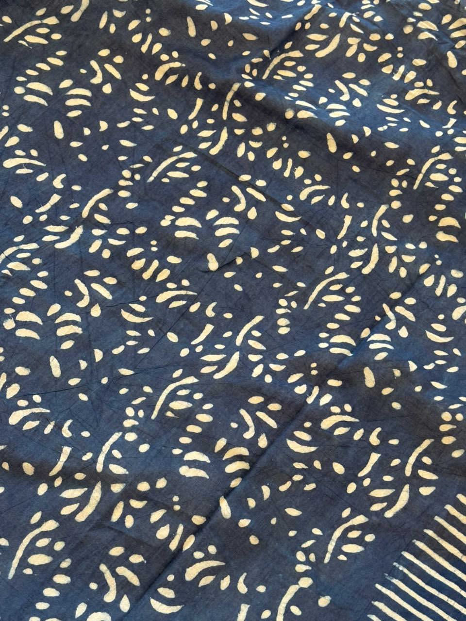 Indigo Cotton Saree