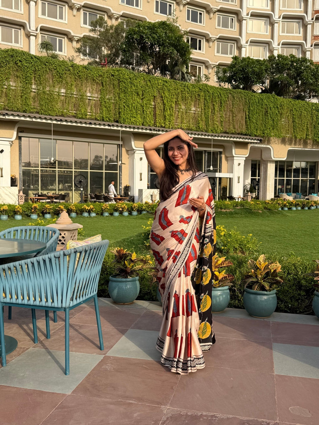 Laal Afsana  Modal Silk Saree