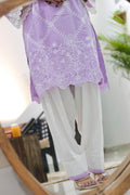 Lavender Fizz Embroidered Kurta Set
