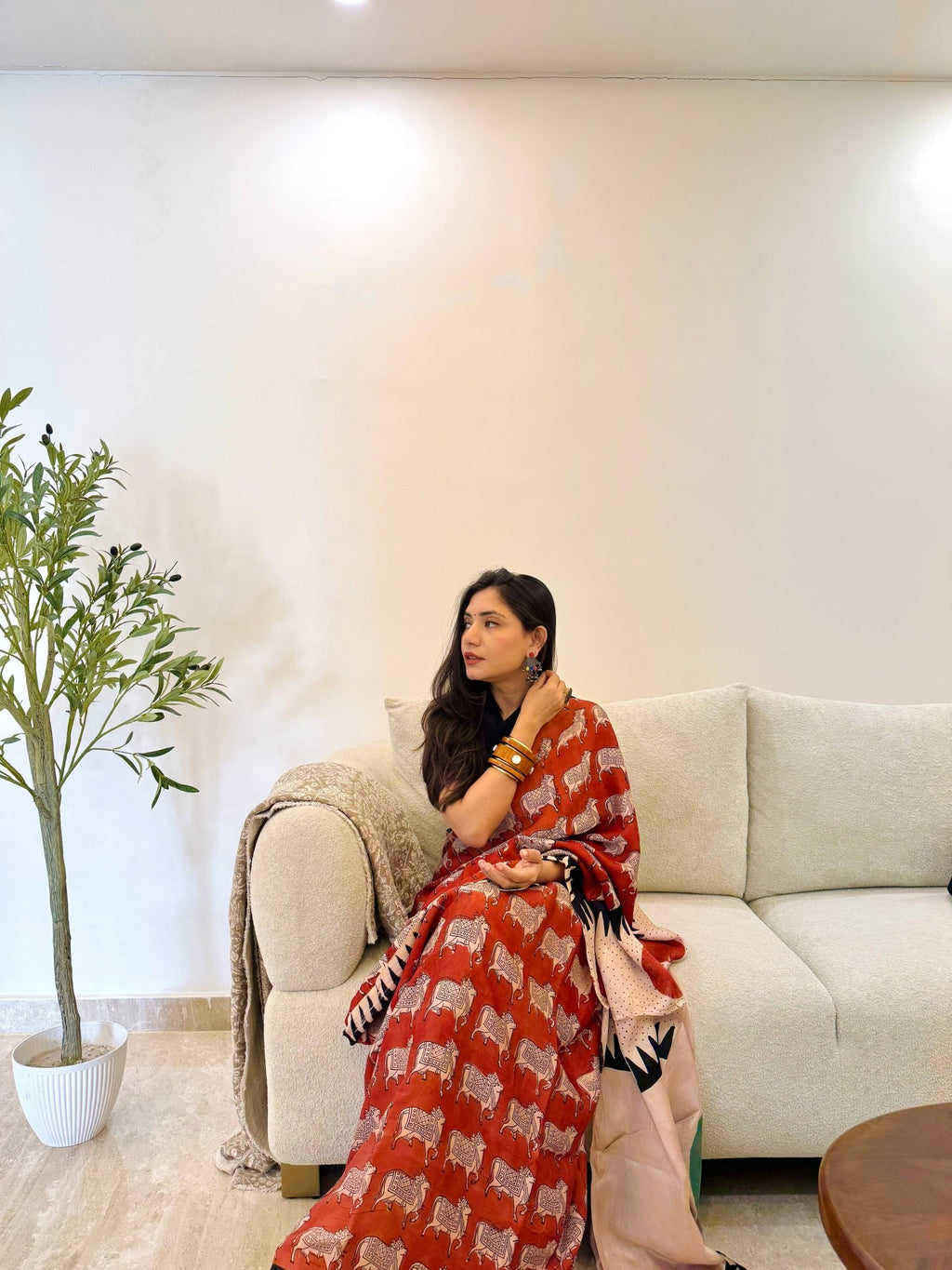 Vrishabha Modal Silk Saree