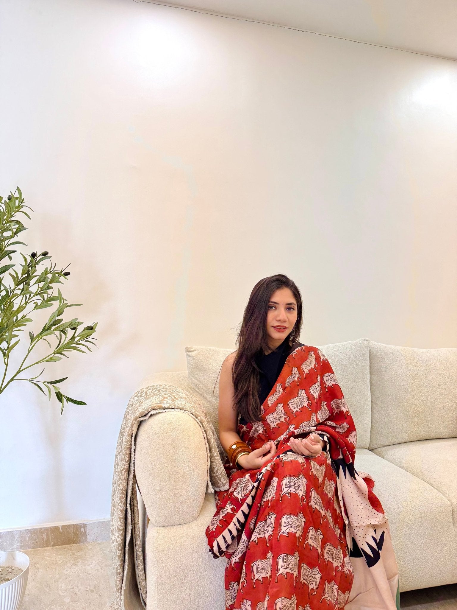 Vrishabha Modal Silk Saree