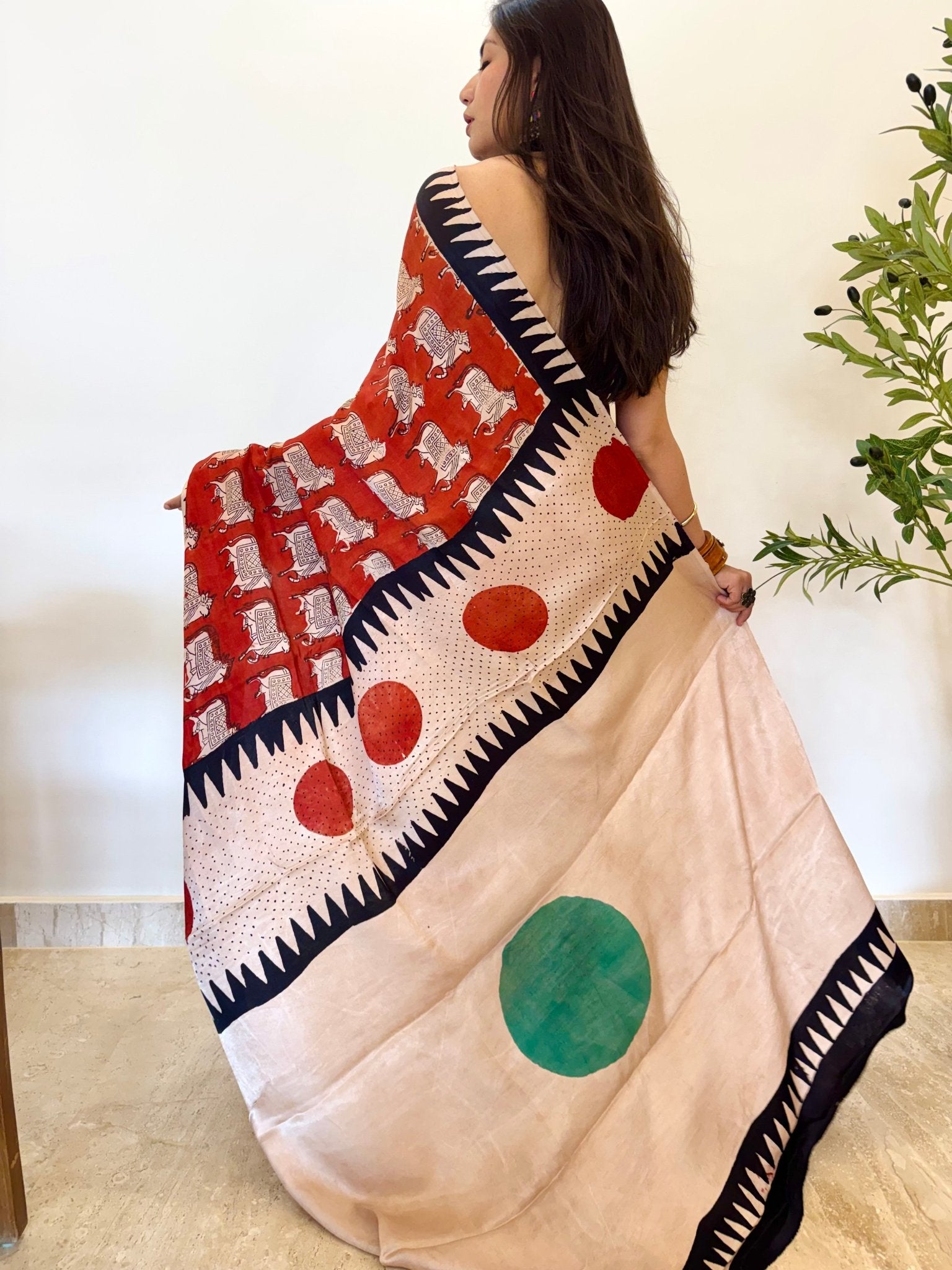 Vrishabha Modal Silk Saree